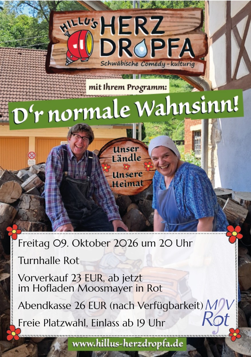 Herzdropfa D'r normale Wahnsinn (09.10.2026 in Rot)